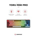 Rampage Yoru Mini Type-C Rgb Red Switch Mekanik Kablosuz Oyuncu Klavyesi 2.4Ghz.