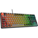 Rampage Yoru Tkl Gri/siyah Type-C Bağlantılı Outemu Red Swich Q Mekanik Gaming Oyuncu Klavye Rgb - Koyu Siyah