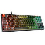 Rampage Yoru Tkl Gri/Siyah Type-C Bağlantılı Outemu Red Swich Q Mekanik Gaming Oyuncu Klavye Rgb (Teşhir)