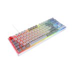 Rampage YORU TKL Type-C Bağlantılı OUTEMU Red Swich Q Mekanik Gaming Oyuncu RGB Klavye beyaz