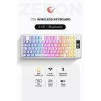 Rampage Zeron RM-K87 RGB %75 TKL Membrane Switch Kablosuz Oyuncu Klavyesi