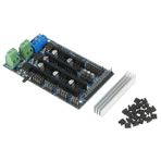 Rampalar 1.6 Rampalarda Kontrol Panosu Taban 1.5 4 katmanlı Kontrol Paneli Kart 3D Yazıcı Parçaları Ve Aksesuarları, İki Motorlu Bağlantı, Isıtıcı Ve Fan Çıkışları Için LED