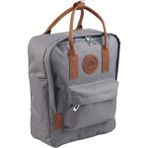 Ramsburry Unisex Su Geçirmez Imperteks Kumaş Deri Saplı Laptop Bölmeli Sırt Çantası - Antrasit - Gri