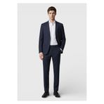 Ramsey Antrasit Kareli Zeroweight Slim Fit %100 Yün Takım Elbise