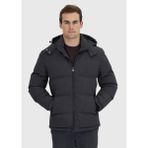 Ramsey Antrasit Regular Fit Kapüşonlu Casual Dokuma Mont