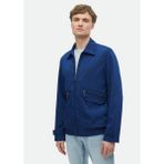 Ramsey Lacivert Regular Fit Gömlek Yaka Casual Dokuma Mont - XL