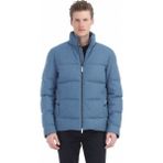 Ramsey Mavi Regular Fit Dik Yaka Casual Dokuma Mont - 2XL
