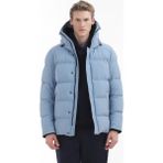 Ramsey Mavi Regular Fit Kapüşonlu Casual Dokuma Mont - 2XL