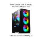 RAMTECH BİLGİSAYAR X770 İ7 7700 Rx580 8Gb 32Gb Ram 512Gb M2 Nvme SSD Oyuncu Masaüstü Bilgisayarı Windows 11 Pro