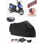 Ramzey Star 125 L Branda Siyah Arka Çanta Uyumlu(Topcase) Motosiket Brandası Motor Örtüsü Çadır Su Geçirmez Motosiklet Kılıfı Motor Brandası,lastikli,taşıma Torbalı