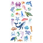 Rana İkra Art Deniz Hayvanları Temalı Sticker Seti (4 Sayfa 82 Adet)