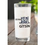 Ranadan Özel Tasarım Tekli Sevmeyeni Bırakın Yazılı Rakı Bardağı