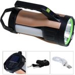 Ranchi Ranchı Hel RC-T96 Solar Projektör El Feneri Şarjlı 30 Watt Beyaz Kırmızı + Cob LED