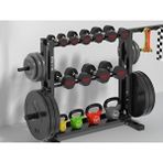 Rane Bar Ağırlık Plakası Kettlebell Dambıl Direnç Bantları Askılı Çok Amaçlı Stand - Siyah