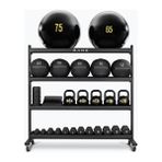 Rane Fitness Equipment Rane Sağlık Topu Kettlebell Dambıl Pilates Topu Çok Amaçlı Stand Siyah Renkli Kardiyo ve Yağ Yakma Destekli