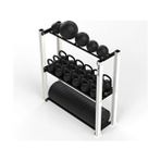 Rane Fitness Equipment Sağlık Topu Ağırlık Plakası Kettlebell Standı Ergonomik Tasarım - Beyaz