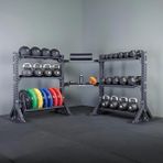 Rane Medicine Ball Kettlebell Dambıl Ağırlık Plakası Çok Amaçlı Köşe Stand - Siyah