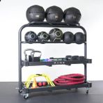 Rane Sağlık Topu Kettlebell Dambıl Çok Amaçlı Stand - Siyah