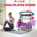 Rane Yoga Pilates Standı Dambıl Kettlebell ve Roller Mat İçin Çok Fonksiyonlu Kullanım