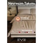 Ranforce Çarşaflı Yastık Ve Yorgan Kılıflı Çift Kişilik Nevresim Takımı 200x220 Cm - Kahverengi - 200 x 220 cm