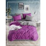 Ranforce Light Mor Dream Nevresim Takımı | Çift Kişilik - 200 x 220 cm - Antrasit