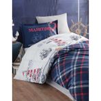 Ranforce Tek Kişilik Genç/çocuk Nevresim Takımı Maritime V1 Lacivert - 220 x 160 cm