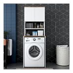 Rani Mobilya KD101 Beyaz Sepet Ceviz Banyo Dolabı