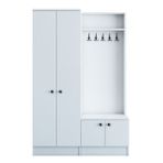 Rani P6 M11 Beyaz Modern Portmanto Ayakkabılık Vestiyer