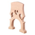 Rankomu 1/2 çello köprü akçaağaç ahşap viyolonsel köprü yedek parçalar, 1/4 çello köprü için 1/2 çello, viyolonsel akoriteleri, enstrüman