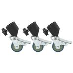 Rankomu 3 adet 22mm Döner Teker Tekerlek Seti, Kilitleme Tekeri Seti Fren Fotoğraf Işık Standı, Stüdyo Fotoğraf Video Çekim, 22mm Işık Standları ile Uyumlu