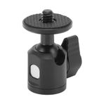 Rankomu 360 Derece Tripod Top Kafası Mini Tripod Top Kafası, LED Video Işık, Kamera, Mikrofon, Sıcak Ayakkabı Dağı için 360 Derece Dönen Metal Tripod Ballhead
