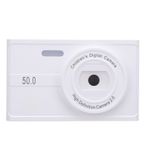Rankomu 48MP 1080P Dijital Kamera, 2.36 inç TFT Ekran, 8X Zoom, Otomatik Odaklama, Fotoğraf ve Kayıt için Çift Lens, Beyaz
