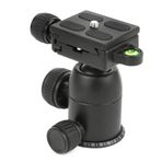 Rankomu Alüminyum Alaşımlı Ballhead Alüminyum Alaşımlı 360 Derece Küresel Sönümleme Topu, Tripod için Hızlı Kurulum Kelepçesi, Hafif, DSLR Kameralar ve Video Ekipmanları ile Uyumlu