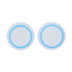 Rankomu Cap 2 Pcs Anti Skid Game Controller Joystick Caps, White Blue Thumb Stick Caps for PS4/PS3/Xbox, Gamepad Accessories