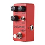 Rankomu Elektro Gitar Metal Bozulma Efektörü Gitar Metal Bozulma Efektleri Pedalı, TONE/GAIN/VOL/EDGE Kontrolleri, DC 9V, 6.35mm Giriş/Çıkış, Alüminyum Alaşımlı, Gerçek Bypass, Ağır Metal Simüle