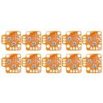 Rankomu Gamepad Joystick Drift Fix Mod 10Pcs Gamepad Joystick Drift Repair Board, 3D Thumb Stick Drift Fix Mod for PS4, PS5, Xbox, Game Controller Drift Repair Accessories, Gold