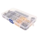 Rankomu Grommets Kit Altın Metal Kolye Uzatıcılar, Kısa Punk Tarzı Sökülebilir Zincir Bağlantı Aksesuarları, Kendin Yap Takı Yapımı için, 30 cm Uzunluk, çok renkli, 60_x_180_cm