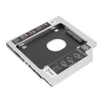Rankomu HDD Dönüştürücü 9.5mm SATA SATA 2nd SSD HDD Sabit Disk Caddy, Alüminyum Alaşım SSD Dönüştürücü CD DVD ROM Sürücü Yuvası, 2.5 inç, evrensel HDD Caddy