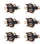 Rankomu Kendin Yap Takı Aksesuarları 30 Adet Charm Yavru Kedi Gülmek Deniz Kabuğu Hardcore Ayak Zinciri Kolye Ayakkabı Çantası Aksesuarları, Kızlar için DIY Takı Seti, Karikatür Charm ve Başlık