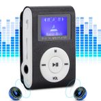 Rankomu PortableMP3 Çalar Mini Taşınabilir MP3 Müzik Çalar, 0.8 inç LCD Ekran, Metal Mini Klips MP3, Hafıza Kartı Destekler, 3,5 mm Kulaklık içerir, Kompakt Tasarım, Hafif