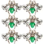 Rankomu Yaratıcılık Küpe Küçük Arı Küpe, 6 Adet Şık Kulak Damlası Sallantılı Küpe, Bayan Aksesuarları için Yaratıcı Metal Tasarım, Benzersiz Moda Takı, çok renkli, 60_x_180_cm