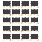 Rankomu Yer Kartları, Kara Tahta, Ahşap Mini Kara Tahta Tabelaları, 2 Set Küçük Kara Tahta, Düğünler için Yer Kartları, El İşi Sergileri, 10 x 15 cm, Masa Dekorasyonu ve Dekorasyon için İdeal