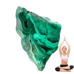 Ranley Ham malakit diskler, doğal malakit cilalı disk | cilalı doğal ham malakit taşı, değerli taş el işi aksesuarı, oturma odası için taş toplayan meditasyon taşı