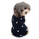 Ranphy Küçük köpek kazağı manto polar kazak köpek yavrusu eşofman takımı kış Chihuahua giyim kız erkek ceket rahat pamuk giyim mavi XL