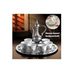 RANUNAVADİSİ Porselen Bardaklı Zemzem Takımı / Hurma Kase Hediyeli