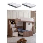 Ranza, Milano Çift Kişilik Dolaplı Modern Ranza + 2 Adet Comfort Yatak