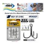 RAPALA İĞNESİ Owner 5621 St-21 Black Chrome 3’LÜ İğne No:8