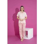 RAPAPA Kadın Likralı Penye(ANNE KIZ KOMBİNİ YAPABİLİRSİNİZ) Düğmeli Yazlık Pijama Takımı 3028