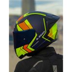Rapıd 2 Race Extra Mat Neon Sarı-Navy Mavi Kask