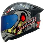Rapıd 2 Spox Gri-Kırmızı Kask Mavi Cam+Spoiler - 2XL